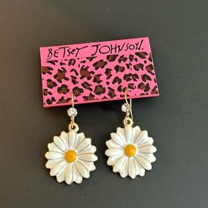 Betsy Johnson Sunflower Earrings